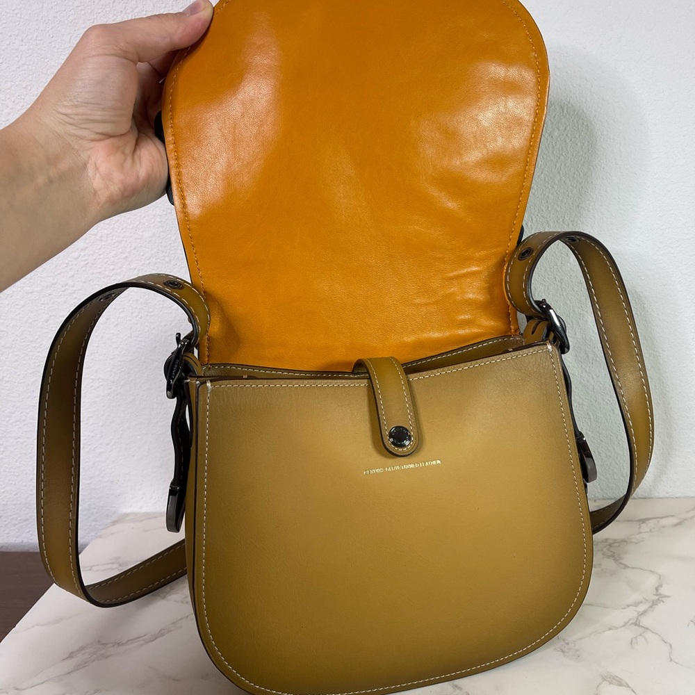 Coach Saddle 23 With Tea Rose Crossbody Bag - Picture 11 of 14